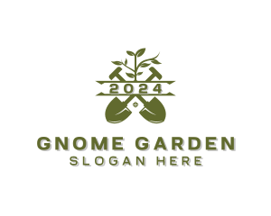 Landscaping Garden Shovel logo design