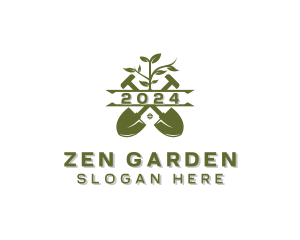 Landscaping Garden Shovel logo design