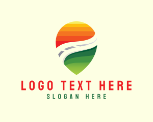 Road Location Pin logo