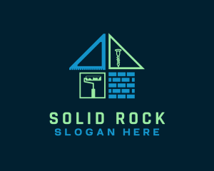 House Builder Contractor logo design