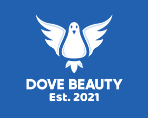 Flying Dove Pigeon logo