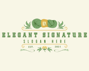 Elegant Cotton Yarn logo design