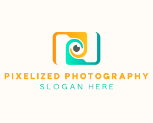 Retro Camera Photo Booth logo design