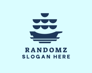 Sail Galleon Ship logo