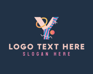 Pop Art Letter Y logo