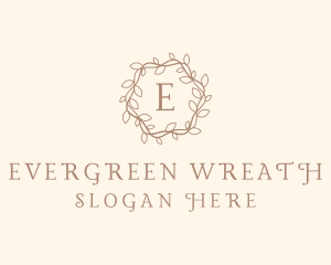 Ornamental Leaves Wreath logo design