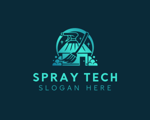 Broom Spray Housekeeping logo