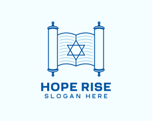 Jew Torah Scroll logo