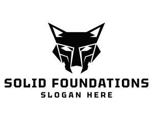Geometric Wolf Head Logo