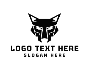 Geometric Wolf Head logo