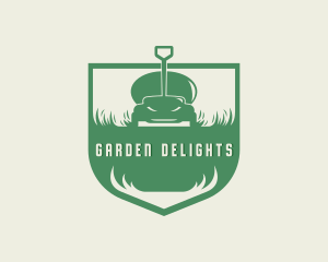 Grass Lawn Mower Maintenance logo design