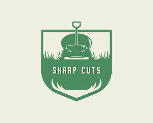 Grass Lawn Mower Maintenance logo design