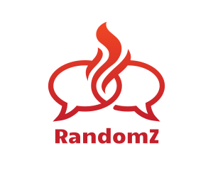 Fire Messaging Chat Logo