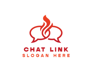 Fire Messaging Chat logo