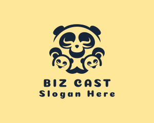 Cute Wildlife Baby Panda Logo