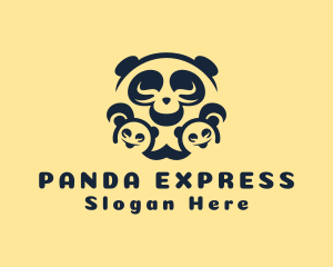 Cute Wildlife Baby Panda logo design