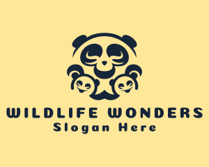 Cute Wildlife Baby Panda logo design