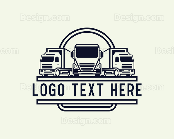 Trucking Freight Logistics Logo