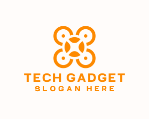 Flying Drone Gadget logo design