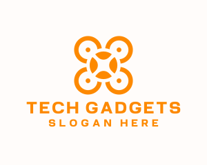 Flying Drone Gadget logo design