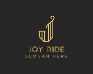 Elegant J Lettermark logo design