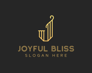 Elegant J Lettermark logo design