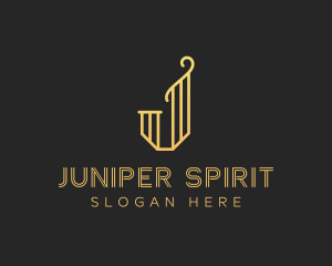 Elegant J Lettermark logo design