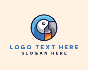 Geometric Parrot Zoo logo