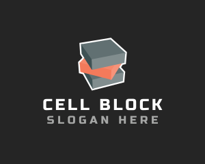 3D Block Cube logo design