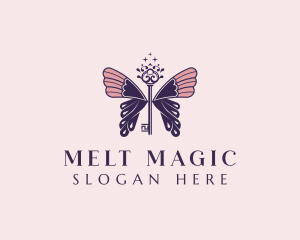 Boutique Butterfly Key logo design