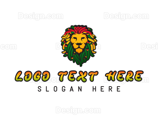 Jamaica Lion Rastafari Logo