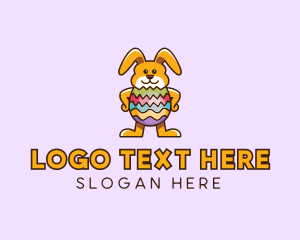 Easter Egg Rabbit logo