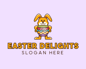 Easter Egg Rabbit logo