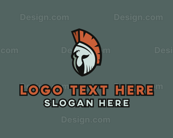 Spartan Soldier Helmet Logo