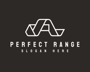 Origami Fold Letter A logo design