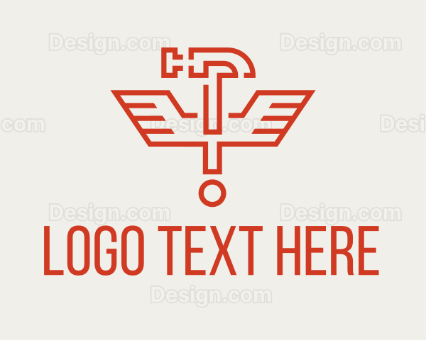 Winged Red Clamp Logo