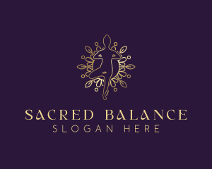 Wellness Yoga Mandala logo design