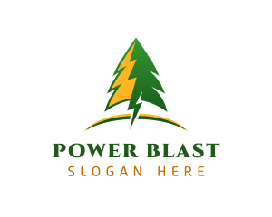 Pine Tree Power Plant logo design