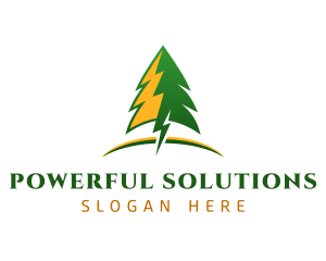 Pine Tree Power Plant logo design