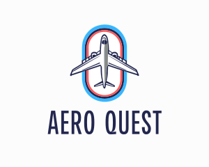Flight Courier Airplane logo