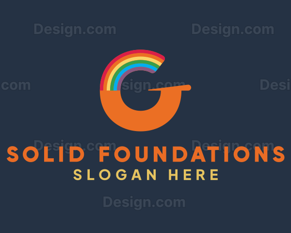 Colorful Letter G Publishing Logo