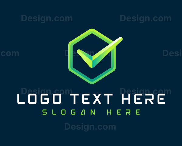 Approved Check Hexagon Logo