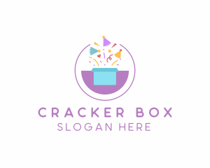 Gift Box Confetti logo design