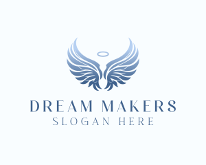 Angel Wings Halo logo design