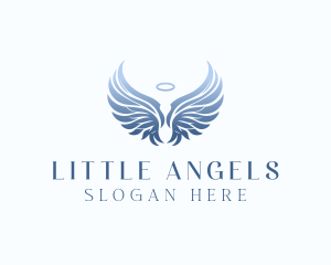 Angel Wings Halo logo design