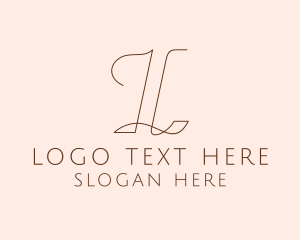 Startup Cursive Letter L logo