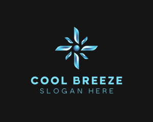 Cooling Fan Propeller logo design