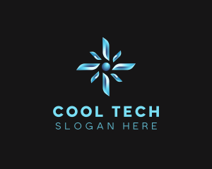 Cooling Fan Propeller logo design