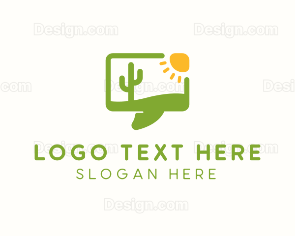 Desert Message Chat Logo