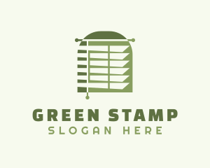 Green Blinds Jalousie logo design